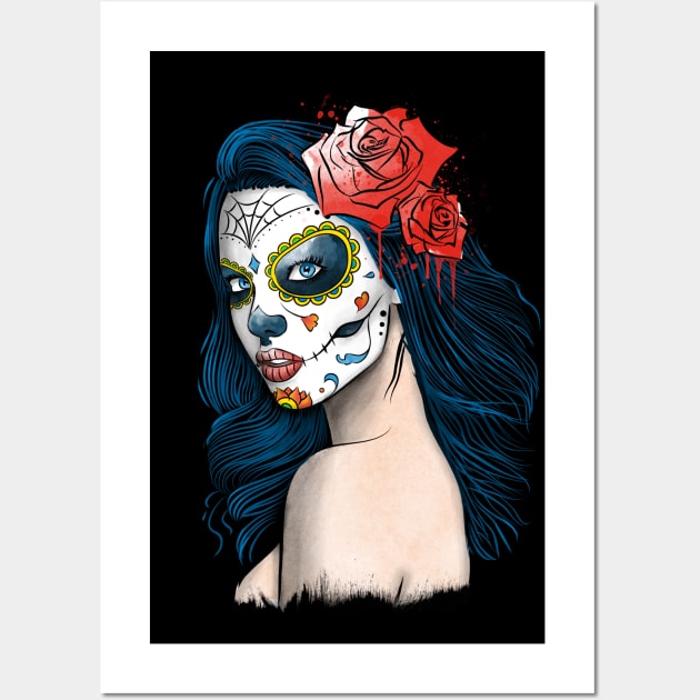 La Calavera Catrina Wall Art by DrMonekers